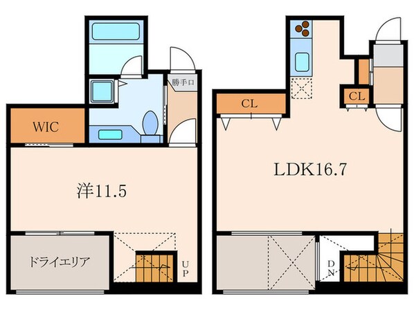 ミリアレジデンス乃木坂の物件間取画像